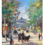 UNIDENTIFIED SIGNATURE, Street with figures