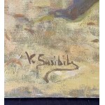 UNIDENTIFIED SIGNATURE, Children playing by the seashore