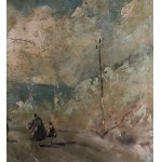 Eduardo Cortese, Landscape with figures - Eduardo Cortese
