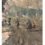 Eduardo Cortese, Landscape with figures - Eduardo Cortese