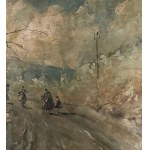 Eduardo Cortese, Landscape with figures - Eduardo Cortese