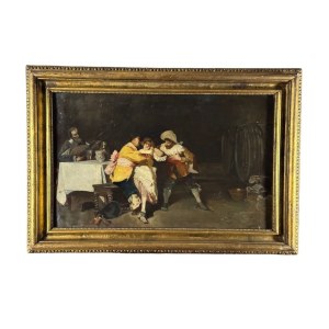 Francesco Peluso, Figures in a tavern - Francesco Peluso