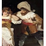 Francesco Peluso, Figures in a tavern - Francesco Peluso