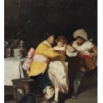 Francesco Peluso, Figures in a tavern - Francesco Peluso