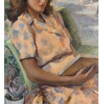 Eligio Finazzer Flori, Young woman reading in the park- Eligio Finazzer Flori