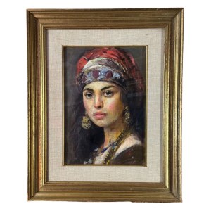 ANONIMO, Portrait of a Woman with Turban