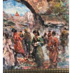 ANONIMO, Neapolitan Street with Market and Figures