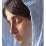 Paolo Emilio Passaro, Face of a woman with a veil - Paolo Emilio Passaro