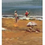 ANONIMO, Coastal scene with bathers