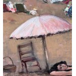 ANONIMO, Coastal scene with bathers