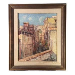NICOLA CANZANELLA, Street with buildings - NICOLA CANZANELLA