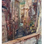 NICOLA CANZANELLA, Street with buildings - NICOLA CANZANELLA