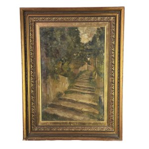 UNIDENTIFIED SIGNATURE, Small street with trees
