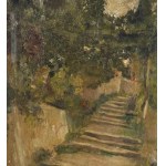 UNIDENTIFIED SIGNATURE, Small street with trees