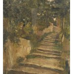 UNIDENTIFIED SIGNATURE, Small street with trees