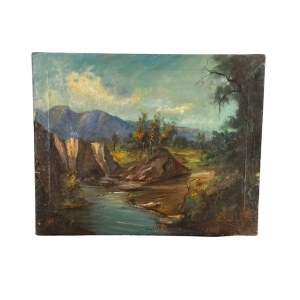 UNIDENTIFIED SIGNATURE, Mountain landscape