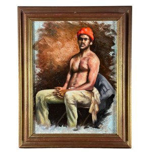 ANONIMO, Portrait of a man with turban