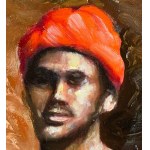ANONIMO, Portrait of a man with turban