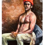 ANONIMO, Portrait of a man with turban