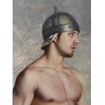 ANONIMO, Portrait of a warrior with helmet