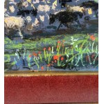 R.CARIGNANI, Landscape with a flock - R. CARIGNANI