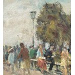 Francesco Filosa, Figures in a park - Francesco Filosa