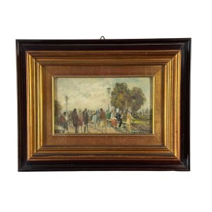 Francesco Filosa, Figures in a park - Francesco Filosa