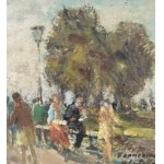 Francesco Filosa, Figures in a park - Francesco Filosa
