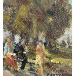 Francesco Filosa, Figures in a park - Francesco Filosa