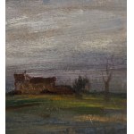 ANONIMO, Landscape with a farmhouse