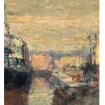 Francesco Filosa, Coastal view with a boat - Francesco Filosa