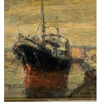 Francesco Filosa, Coastal view with a boat - Francesco Filosa