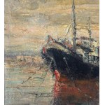 Francesco Filosa, Coastal view with a boat - Francesco Filosa