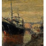 Francesco Filosa, Coastal view with a boat - Francesco Filosa