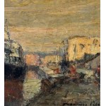 Francesco Filosa, Coastal view with a boat - Francesco Filosa