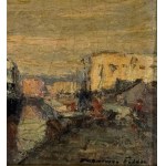 Francesco Filosa, Coastal view with a boat - Francesco Filosa