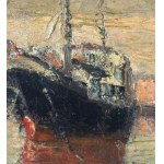 Francesco Filosa, Coastal view with a boat - Francesco Filosa