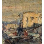 Francesco Filosa, Coastal view with a boat - Francesco Filosa