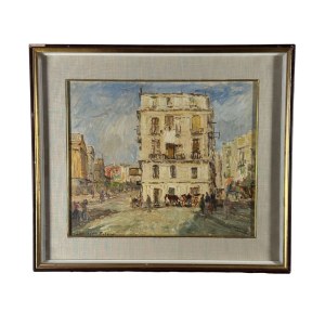 Francesco Filosa, Street with figures - Francesco Filosa