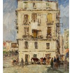 Francesco Filosa, Street with figures - Francesco Filosa