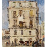 Francesco Filosa, Street with figures - Francesco Filosa