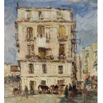 Francesco Filosa, Street with figures - Francesco Filosa