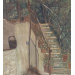 UNIDENTIFIED SIGNATURE, Staircase with pergola