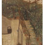UNIDENTIFIED SIGNATURE, Staircase with pergola
