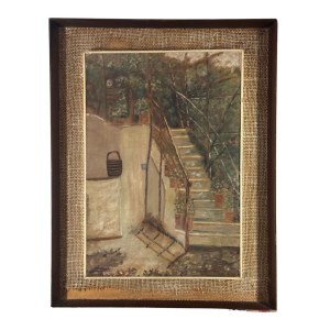 UNIDENTIFIED SIGNATURE, Staircase with pergola