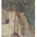 UNIDENTIFIED SIGNATURE, Staircase with pergola