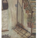 UNIDENTIFIED SIGNATURE, Staircase with pergola