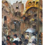 SCUOLA EUROPEA, Street Scene with Figures