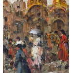 SCUOLA EUROPEA, Street Scene with Figures