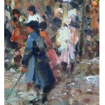 SCUOLA EUROPEA, Street Scene with Figures